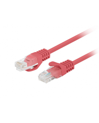 Patchcord Lanberg UTP kat.5e 1m czerwony 10-Pack