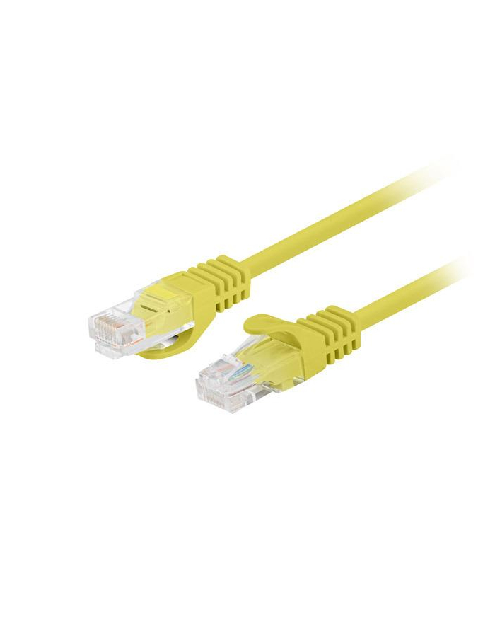 Patchcord Lanberg UTP kat.5e 1,5m żółty 10-Pack główny