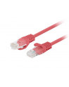 Patchcord Lanberg UTP kat.6 0,25m czerwony 10-Pack - nr 1