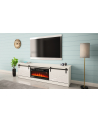 cama meble Szafka RTV GRANERO+kominek 200x56 7x35 biały/biały połysk - nr 7