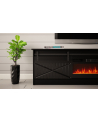cama meble Szafka RTV GRANERO+kominek 200x56 7x35 czarny/czarny poł - nr 10