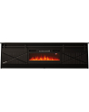 cama meble Szafka RTV GRANERO+kominek 200x56 7x35 czarny/czarny poł - nr 1