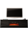 cama meble Szafka RTV GRANERO+kominek 200x56 7x35 czarny/czarny poł - nr 2