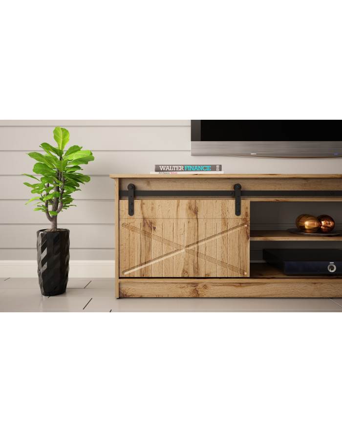 cama meble Szafka RTV GRANERO 200x56 7x35 dąb wotan główny