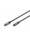 Kabel audio DIGITUS PREMIUM optyczny Toslink 2.2mm/Toslink 2.2mm M/M nylon aluminium 3m - nr 7