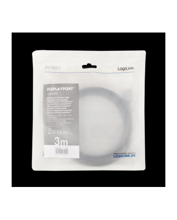  Kabel DisplayPort 1.2 LogiLink CDA0102 M/M 3m nr 2