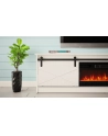 cama meble Szafka RTV GRANERO+kominek 200x56 7x35 biały/biały połysk - nr 8