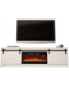 cama meble Szafka RTV GRANERO+kominek 200x56 7x35 biały/biały połysk - nr 9
