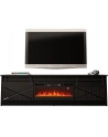 cama meble Szafka RTV GRANERO+kominek 200x56 7x35 czarny/czarny poł - nr 2