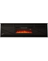 cama meble Szafka RTV GRANERO+kominek 200x56 7x35 czarny/czarny poł - nr 6