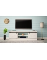 cama meble Szafka RTV GRANERO 200x56 7x35 biały/biały połysk - nr 11