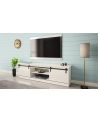 cama meble Szafka RTV GRANERO 200x56 7x35 biały/biały połysk - nr 12