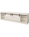 cama meble Szafka RTV GRANERO 200x56 7x35 biały/biały połysk - nr 9