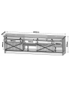 cama meble Szafka RTV GRANERO 200x56 7x35 czarny/czarny poł - nr 7