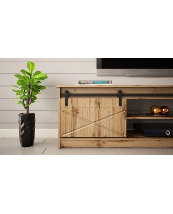 cama meble Szafka RTV GRANERO 200x56 7x35 dąb wotan nr 2