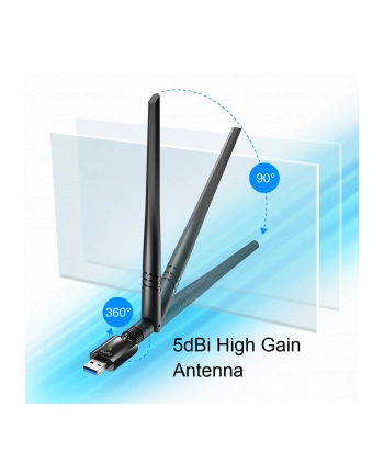 Cudy Karta Sieciowa Usb 3.0 Wi-Fi 5 Ac Ap Hg Wu1400 nr 2
