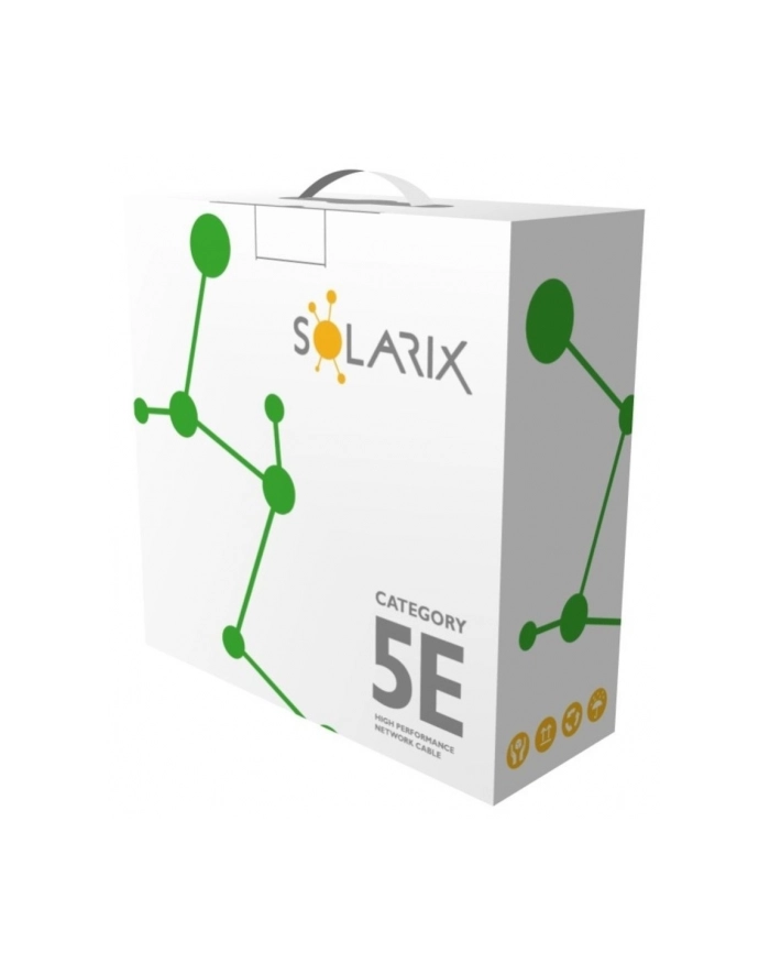 Solarix UTP, Cat5E, drát, PVC, box 100m SXKD-5E-UTP-PVC 27724130 główny