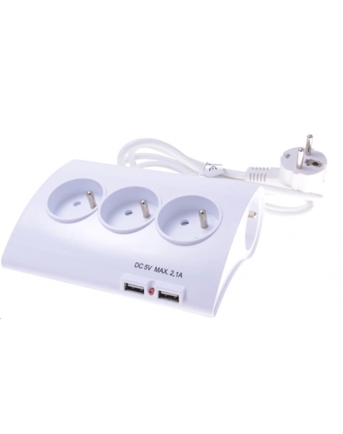 PREMIUMCORD Przedłużacz 230V 1,5m 2xUSB 2A ppd01 główny