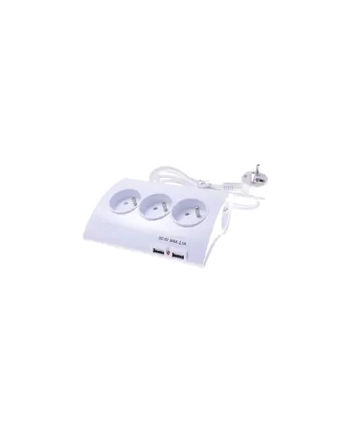 PREMIUMCORD Przedłużacz 230V 1,5m 2xUSB 2A ppd01