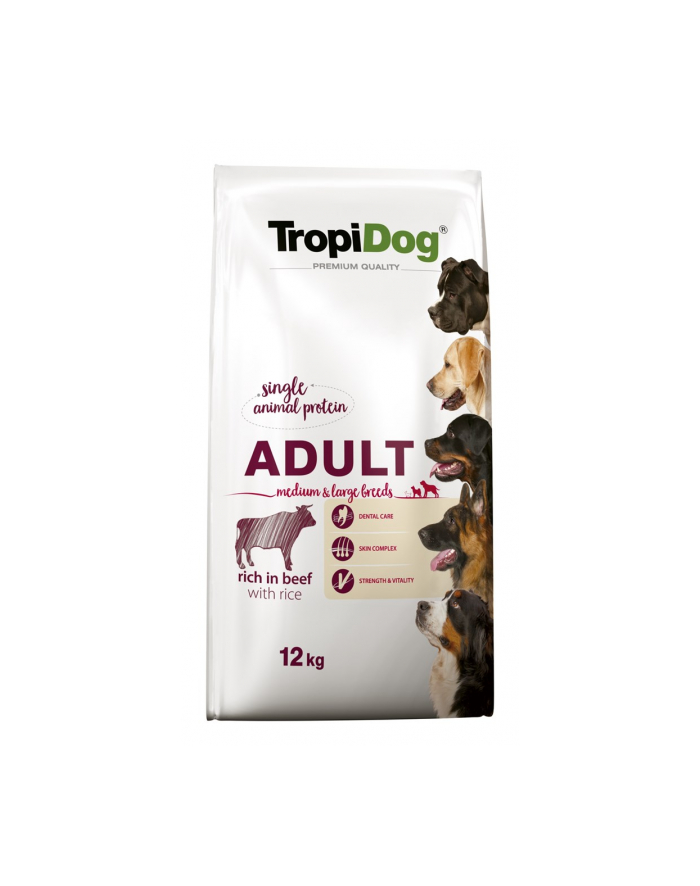 TROPIDOG PREMIUM ADULT M'L BEEF'RICE 12 KG główny