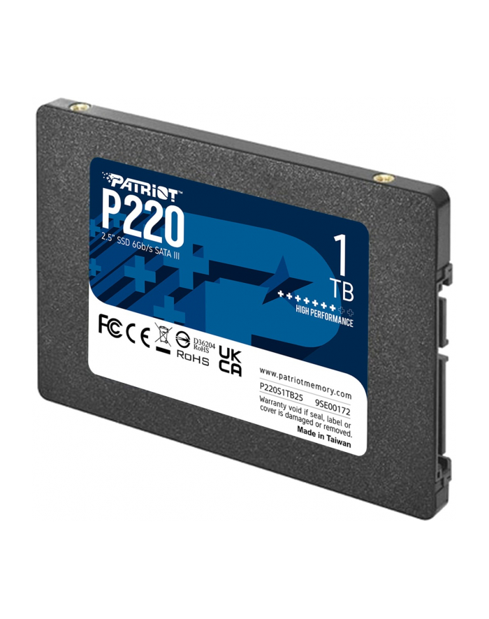 patriot Dysk SSD 1TB P220 550/500MB/s SATA III 2.5 cala główny