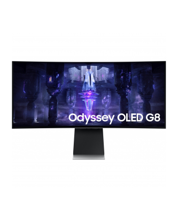 samsung Monitor 34 cale LS34BG850SUXEN OLED 3440x1440 UltraWQHD 21:9 1xMicroHDMI/1xMiniDP/2xUSB-C (65W) 0,1ms zakrzywiony WiFi/BT HAS 175Hz SMART Gaming 2Yd2