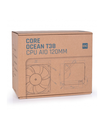 Alphacool Core Ocean T38 120mm CPU Digital Komplet
