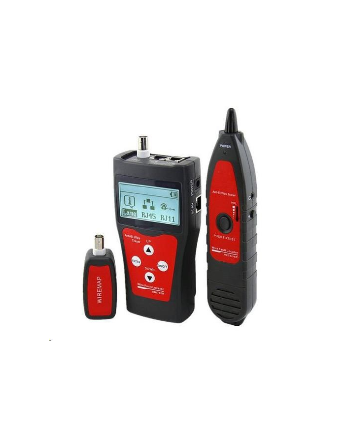 Sonda LAN Cable Tester TLCD76 s LCD, koax, Cat3/Cat5E/Cat6, UTP/STP, USB, TLCD76 główny