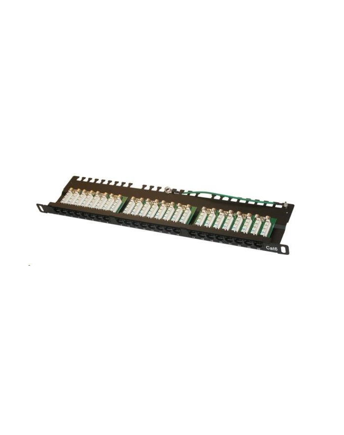 LYNX 19'' 1/0,5U Patch panel XtendLan 24port, UTP, Cat6, czarny XL-PP19-24U6-U główny