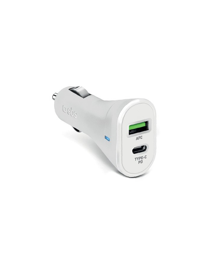 Sbs Ładowarka Samochodowa Pd 1Xusb 1Xusb-C 20W Biała główny