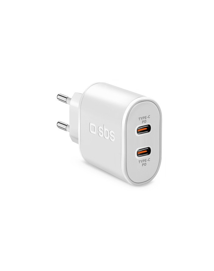 Sbs Travel Charger 2xUSB-C PD 20W (TETRPD20CCW) główny