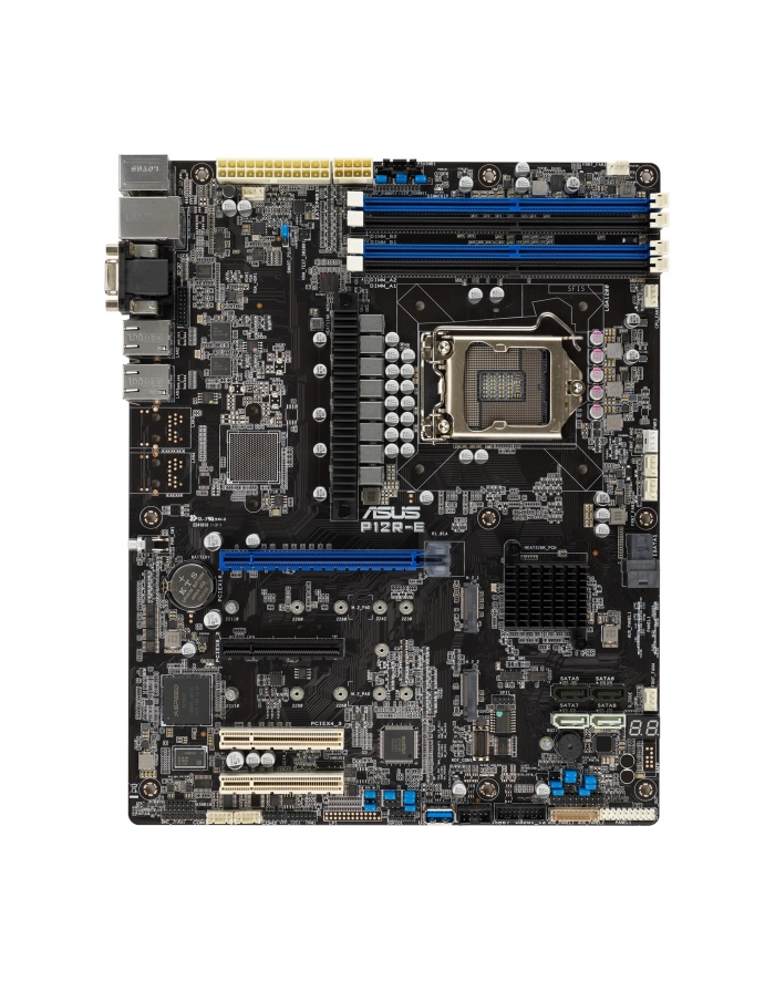 Płyta Serwerowa ASUS P12R-E LGA-1200  C256  4DIMM  1*PCIe x16 slot  3*PCIe x8 slots  2*M2  2 x Intel® I210AT + 1 x Mgmt LAN  ATX główny
