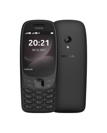 Nokia 6310 TA-1400 Black, 2.8 '', TFT, 0.016 MB, Dual SIM, Nano Sim, 3G, Bluetooth, 5.0, USB version Micro, Built-in camera, Główna kamera (tył) 0.2 MP, 1150 mAh