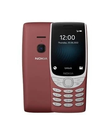 Nokia 8210 Red, 2.8 '', TFT LCD, 240 x 320, Unisoc, T107, Internal RAM 0.048 GB, 0.128 GB, microSDHC, Dual SIM, Główna kamera (tył) 0.3 MP, 1450  mAh