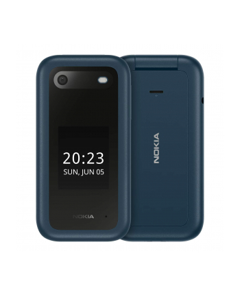 Nokia 2660 Flip Blue, 2.8 '', TFT LCD, 240 x 320, Unisoc, T107, Internal RAM 0.048 GB, 0.128 GB, microSDHC, Dual SIM, Główna kamera (tył) 0.3 MP, 1450  mAh