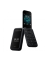Nokia 2660 Flip Black, 2.8 '', TFT LCD, 240 x 320, Unisoc, T107, Internal RAM 0.048 GB, 0.128 GB, microSDHC, Dual SIM, Główna kamera (tył) 0.3 MP, 1450  mAh - nr 1