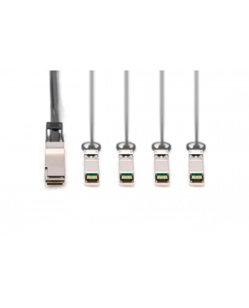DIGITUS  KABEL DO BEZPOŚREDNIEGO POŁĄCZENIA 40G QSFP+ DO 4XSFP+ 1M  ()