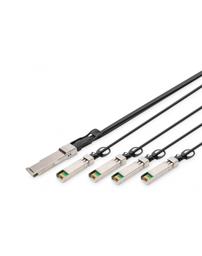 DIGITUS  KABEL DO BEZPOŚREDNIEGO POŁĄCZENIA 40G QSFP+ DO 4XSFP+ 2M  () główny