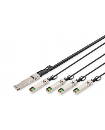 DIGITUS  KABEL DO BEZPOŚREDNIEGO POŁĄCZENIA 40G QSFP+ DO 4XSFP+ 1M  ()