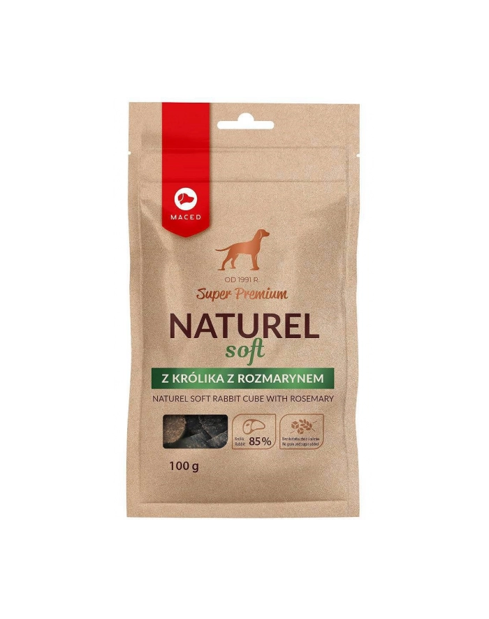 MACED NATUREL SOFT przysmak dla psa z królikiem i rozmarynem - przysmak - 100g główny