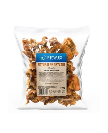 Gryzak dla psów PETMEX Strips wieprzowy 500g nr 1