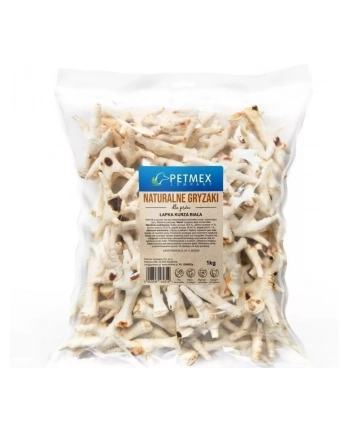 Gryzak dla psów PETMEX Łapa Kurza Biała 1000g nr 1