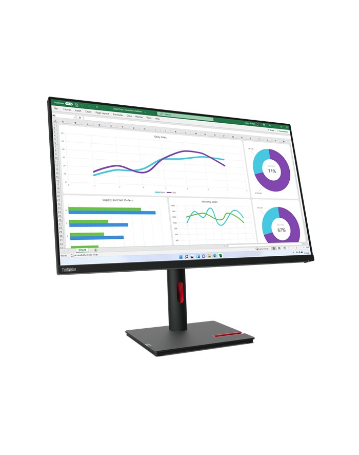 LENOVO ThinkVision T32p-30 31.5inch IPS 3840x2160 16:9 350cd/m2 4ms HDMI DP USB-C 3.2 główny
