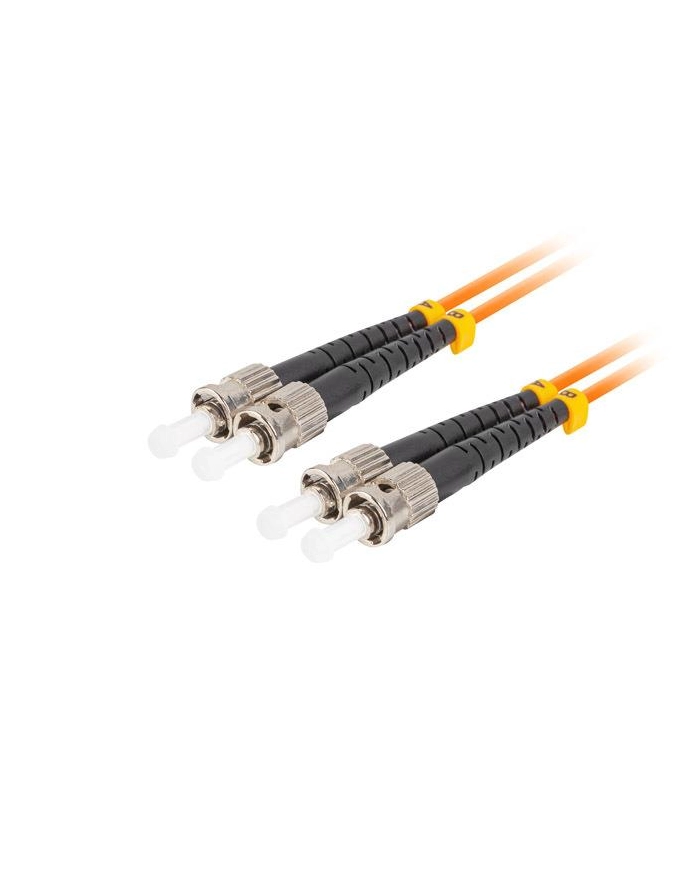 lanberg Patchcord światłowodowy MM ST/UPC-ST/UPC DUPLEX 3.0MM OM2 50/125 LSZH 1m pomarańczowy główny