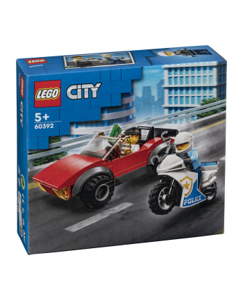 LEGO City 60392 Motocykl policyjny - pościg za samochodem