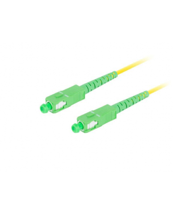 lanberg Patchcord światłowodowy SM SC/APC-SC/APC SIMPLEX 3.0MM LSZH G657A1 1m żółty