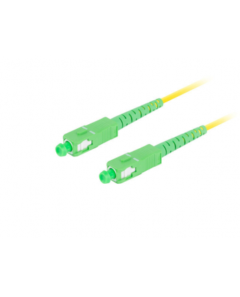 lanberg Patchcord światłowodowy SM SC/APC-SC/APC SIMPLEX 3.0MM LSZH G657A1 3m żółty