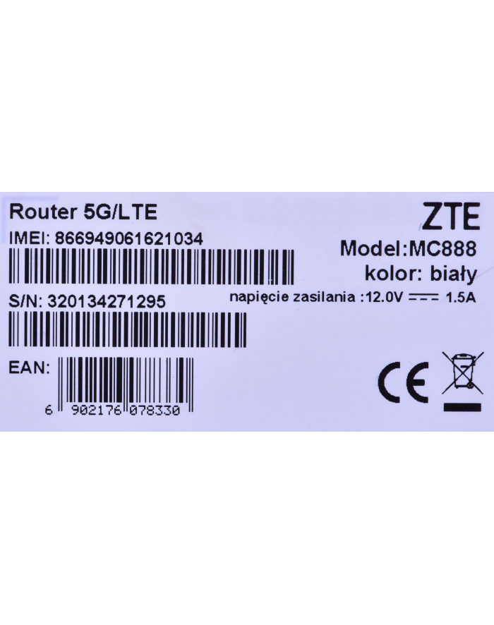 zte Router stacjonarny MC888 5G główny