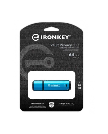 kingston Pendrive 64GB IronKey Vault Privacy 50C AES-256 FIPS-197 nr 2