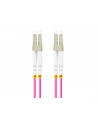 lanberg Patchcord światłowodowy MM LC/UPC-LC/UPC DUPLEX 3.0MM OM4 50/125 LSZH 15m fioletowy - nr 6
